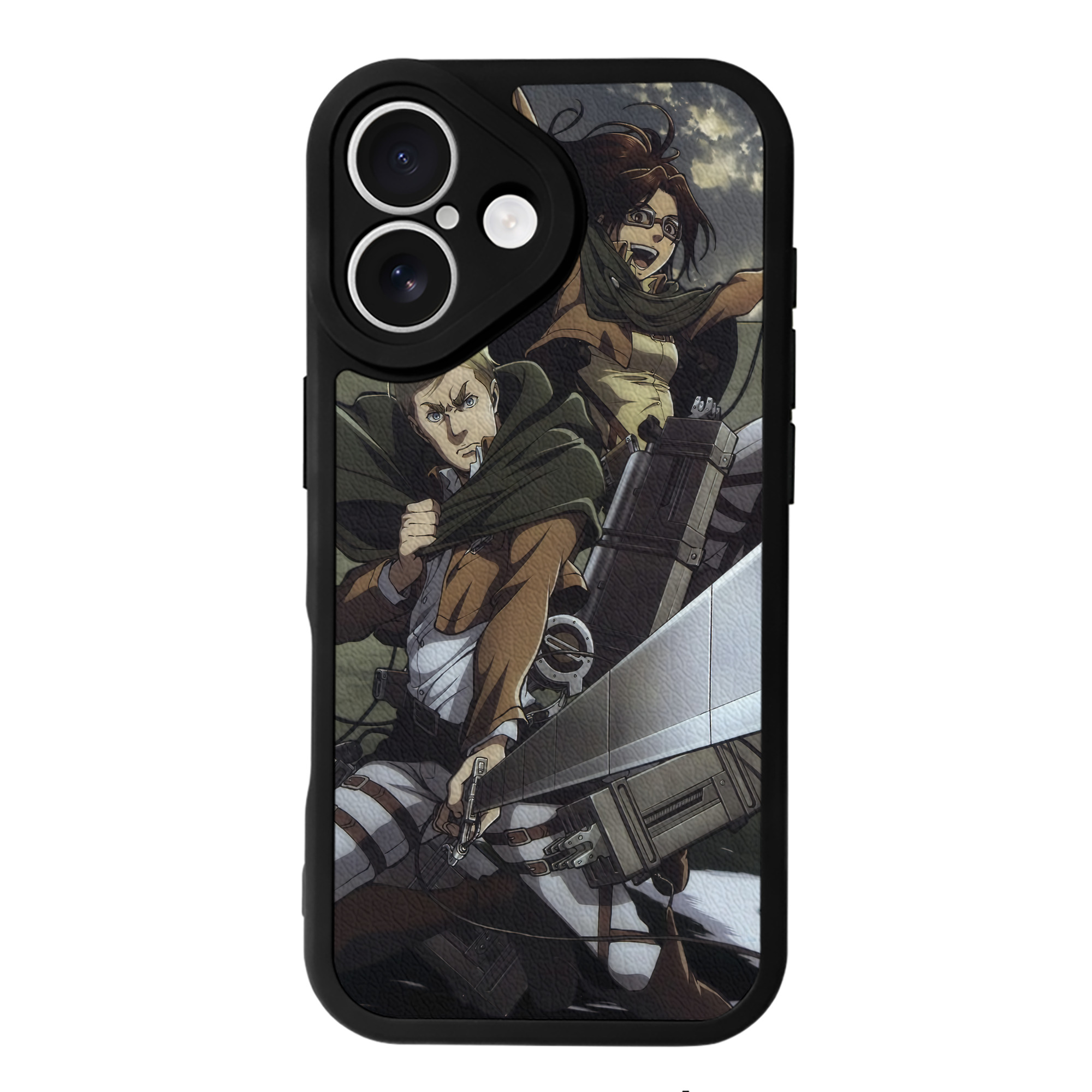 （画像用） 進撃の巨人 Attack on Titan 【iPhone 16シリーズ対応】シリコンスマホケース（レザー調） 材質：シリコン